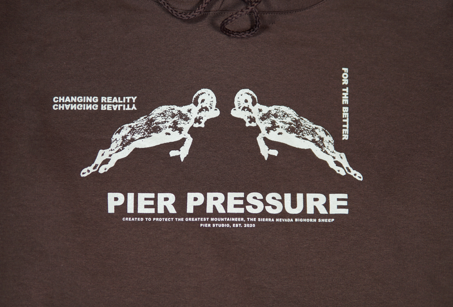 Pier Pressure Bighorn Brown Hoodie