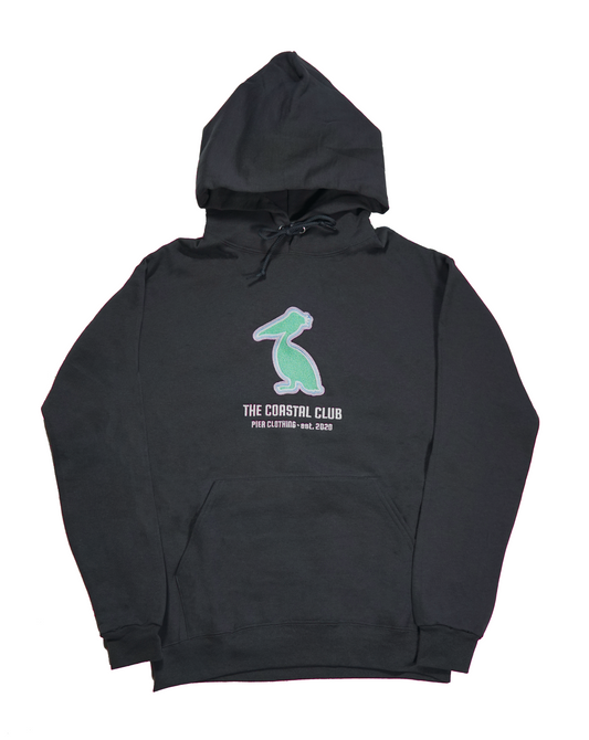 Charcoal Pier Embroidered Hoodie
